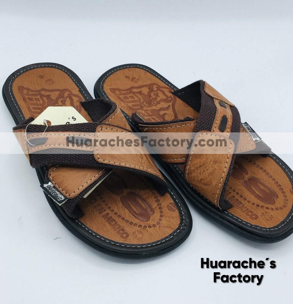 zj00453 Huarache mexicano artesanal zapato mayoreo para hombre de piso