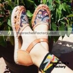 zj00672 Huarache artesanal piso mujer mayoreo fabricante calzado zapatos proveedor sandalias taller maquilador
