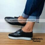 zj00675 Huarache artesanal piso hombre mayoreo fabricante calzado zapatos proveedor sandalias taller maquilador (1)