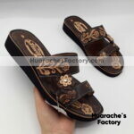 zp02522 Huarache artesanal piso mujer mayoreo fabricante zapatos proveedor vendedor sandalias taller maquilador