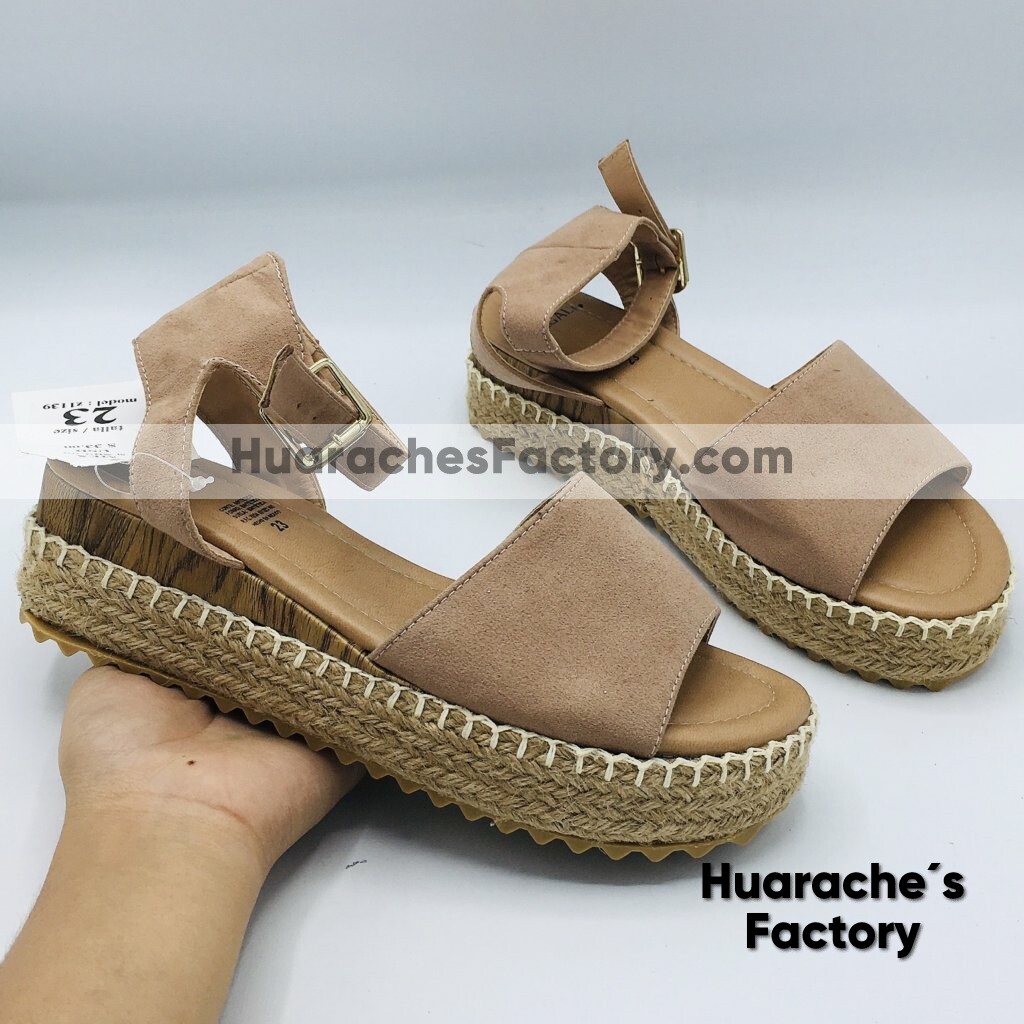 Juramento hacer los deberes halcón zp02601 Huarache de moda zapato mayoreo para mujer de plataforma fabrica -  Huarache´s Factory