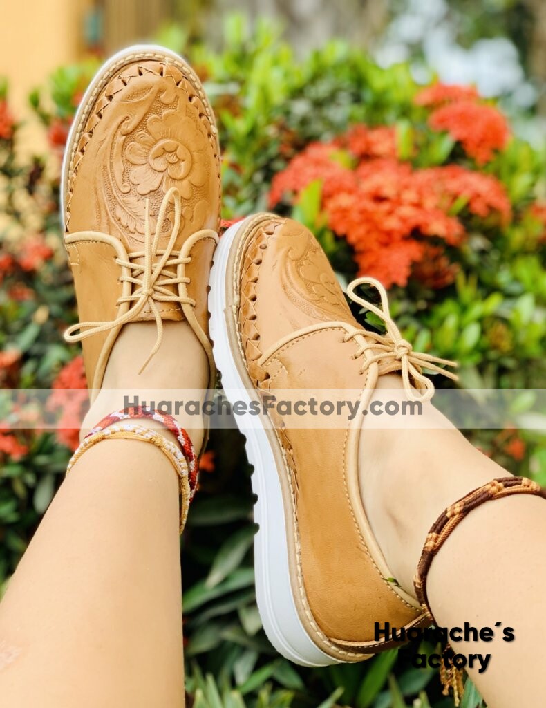 Huarache mexicano zapato artesanal mayoreo fabrica mujer de piso - Factory