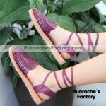 zs00560 Huarache artesanal piso mujer mayoreo fabricante calzado zapatos proveedor sandalias taller maquilador
