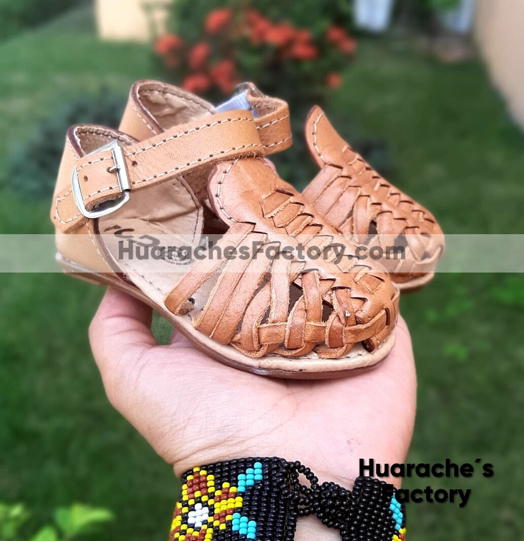 zs00637 Huarache mexicano zapato mayoreo fabrica para bebe de piso Huarache´s