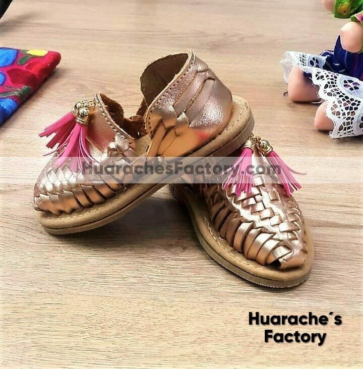 zs00723 mexicano zapato artesanal fabrica para bebe de piso Huarache´s Factory