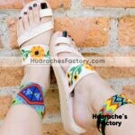 zj00685 Sandalias Artesanales Color Blanco Con Bordado De Piso Mujer De Piel Sahuayo Michoacan mayoreo fabricante de calzado zapatos taller maquilador (2) (1)