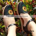 zs00315 Huarache artesanal piso mujer mayoreo fabricante calzado zapatos proveedor sandalias taller maquilador (4)