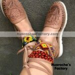 zs00638 Huarache artesanal piso mujer mayoreo fabricante calzado zapatos proveedor sandalias taller maquilador