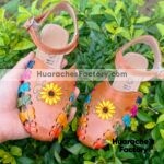 zj00540 Huarache artesanal piso infantil mayoreo fabricante calzado zapatos proveedor sandalias taller maquilador