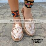 zj00719 Huarache artesanal piso mujer mayoreo fabricante calzado zapatos proveedor sandalias taller maquilador