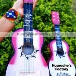 as00022 Guitarra artesanal hecha a mano rosa mayoreo fabricante proveedor taller maquilador (1)