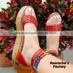zs00753 Huarache artesanal plataforma mujer mayoreo fabricante calzado zapatos proveedor sandalias taller maquilador