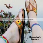 zj00790 Huarache artesanal piso mujer mayoreo fabricante calzado zapatos proveedor sandalias taller maquilador (2)