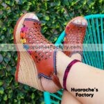 zj00793 Huarache artesanal plataforma mujer mayoreo fabricante calzado zapatos proveedor sandalias taller maquilador