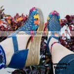 zs00773 Huarache artesanal plataforma mujer mayoreo fabricante calzado zapatos proveedor sandalias taller maquilador