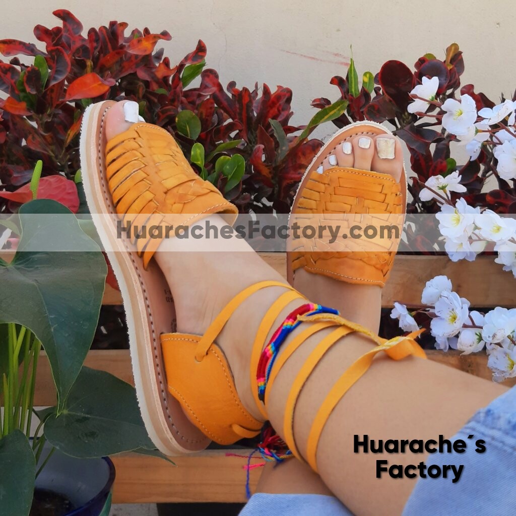 zj00811 Huarache artesanal piso mujer mayoreo fabricante calzado zapatos proveedor sandalias taller maquilador (1)