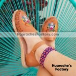 zj00817 Huaraches artesanales de piso mujer mayoreo fabricante calzado zapatos proveedor sandalias taller maquilador (1)