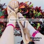 zj00819 Huarache artesanal piso mujer mayoreo fabricante calzado zapatos proveedor sandalias taller maquilador