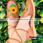 zj00828 Huaraches artesanales de piso mujer mayoreo fabricante calzado zapatos proveedor sandalias taller maquilador