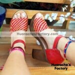 zs00797 Huaraches artesanales de plataforma mujer mayoreo fabricante calzado zapatos proveedor sandalias taller maquilador