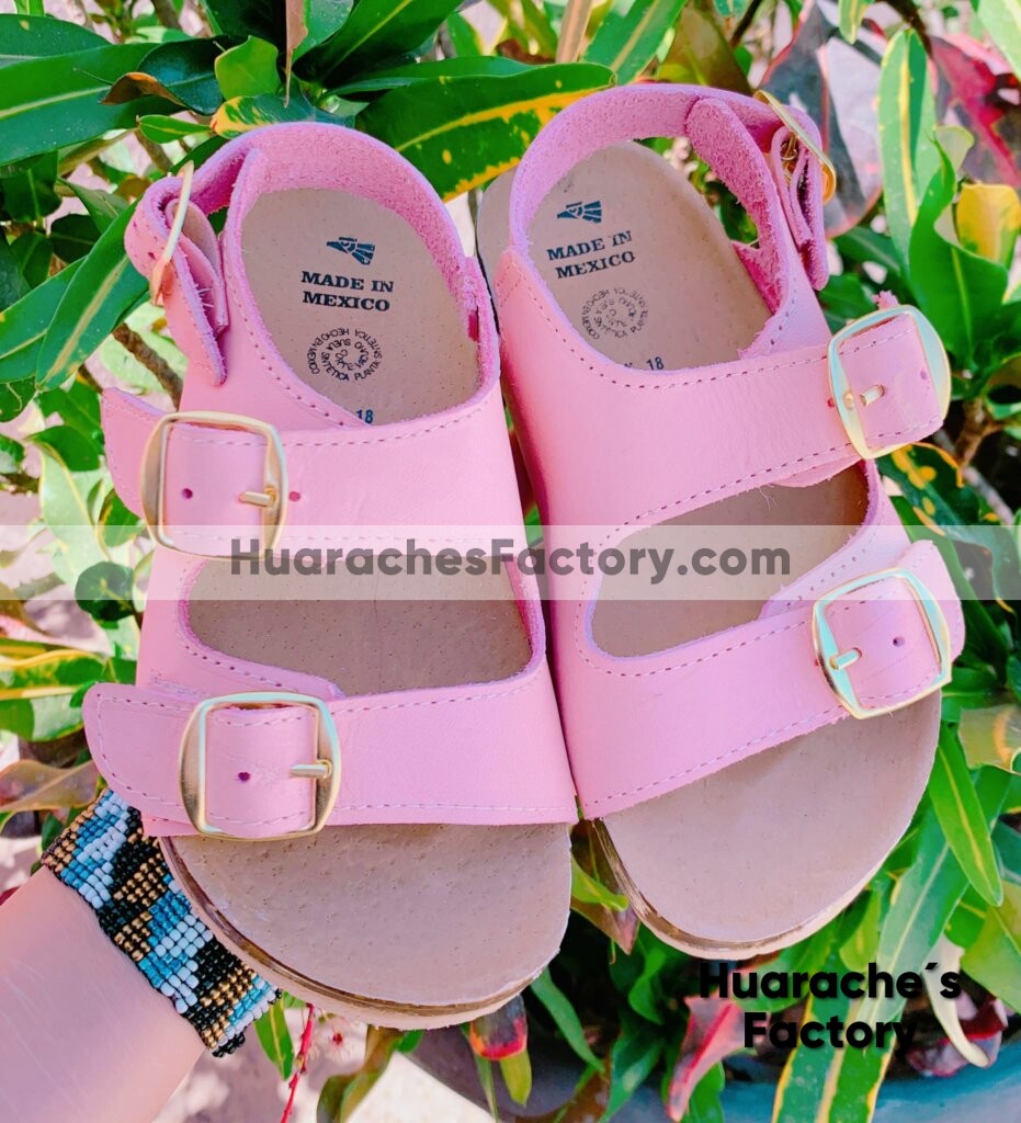 zs00918 Huaraches artesanales dos evillas color rosa de piso mujer mayoreo fabricante calzado zapatos proveedor sandalias taller maquilador (1)