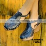 zs00941 Huaraches artesanales color azul altura de plataforma 7cm aprox de plataforma mujer mayoreo fabricante calzado zapatos proveedor sandalias taller maquilador(3)