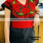 rj0055 Blusa artesanal bordado mujer mayoreo fabricante proveedor taller maquilador (2)