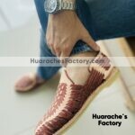 zn00014 Huaraches Artesanales Para Hombre Café Tejido Tirbal mayoreo fabricante calzado (1)
